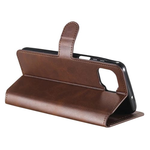 Para Motorola Moto G 5G Plus Classic Calf Texture PU + TPU Funda de cuero con tapa horizontal, con soporte, ranuras para tarjetas y billetera (marrón)