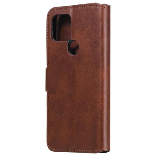 Para Google Pixel 5 Classic Calf Texture PU + TPU Funda de cuero con tapa horizontal, con soporte, ranuras para tarjetas y billetera (marrón)