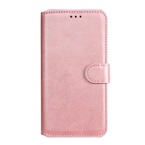 Para Google Pixel 5 Classic Calf Texture PU + TPU Funda de cuero con tapa horizontal, con soporte, ranuras para tarjetas y billetera (oro rosa)