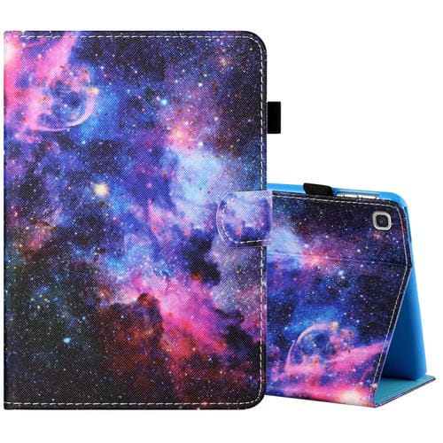 Funda para Tablet Samsung Galaxy Tab A 8.0 (2019) T290/T295 Cuero Pintado Horizontal con Bolígrafo y Soporte (Cielo Estrellado)