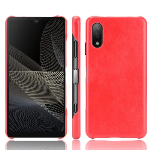 Para Sony Xperia Ace II a prueba de golpes Litchi Texture PC + Case (Rojo)