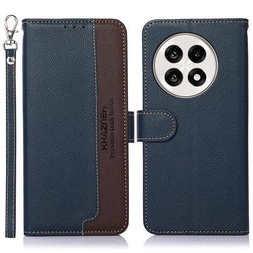 Funda de Cuero Khazneh Rfid para OnePlus Ace 5 Pro / Ace 5 / 13R (Azul)
