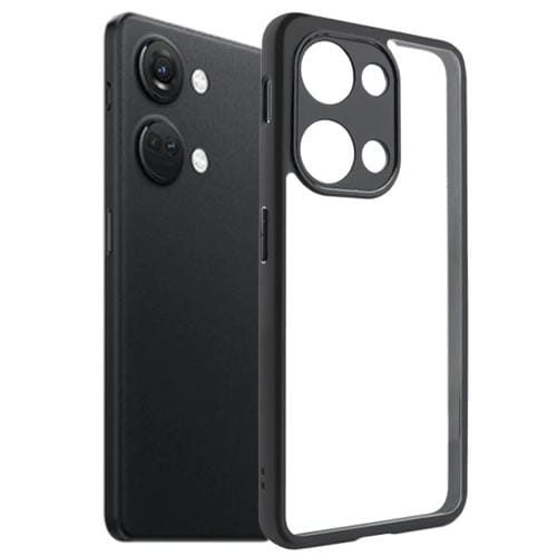 Funda para OnePlus Ace 2V Frosted TPU y Transparente PC (Negro)
