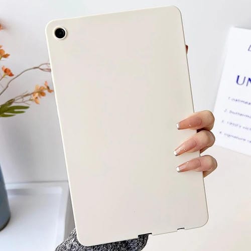 Funda para Tablet Samsung Galaxy Tab A9 2023 X110-X115 TPU con Pulverizador (Blanco Leche)