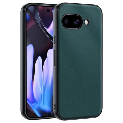 Funda ultrafina de piel lisa para Google Pixel 9a (verde)