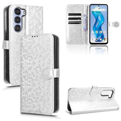 Funda de Cuero con Textura de Puntos Panal para ZTE Nubia S 5G A403Zt (Plateada)