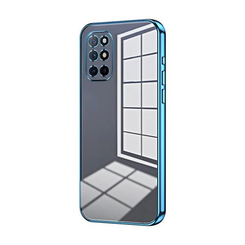 Funda para OnePlus 8T con Orificio Fino y Revestimiento Transparente (Azul)