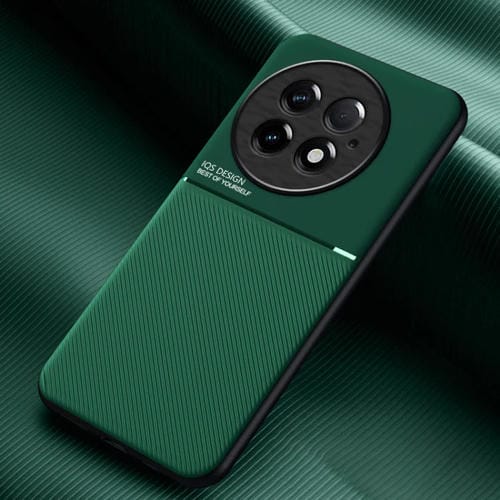 Funda Híbrida TPU con Diseño Magnético y Tira Inclinable para OnePlus 13 (Verde)