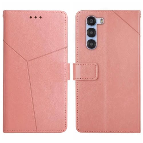 Funda de Cuero con Tapa y Patrón en Forma de y para ZTE Nubia S 5G A403Zt (Rosa)