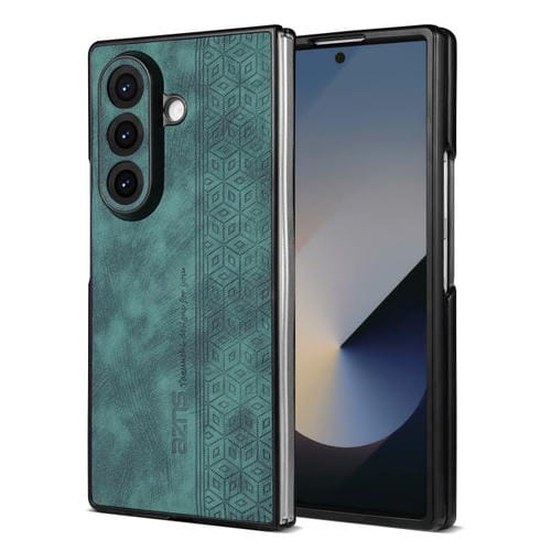 Funda AZNS con relieve 3D para Samsung Galaxy Z Fold7 5G (verde)