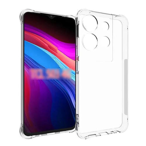 Funda de TPU gruesa, antideslizante y a prueba de golpes para TCL 503 4G (transparente)