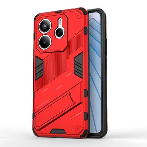 Para Redmi Note 14 5G Punk Armor 2 En 1 PC + Funda de Teléfono de TPU con Soporte (Rojo)