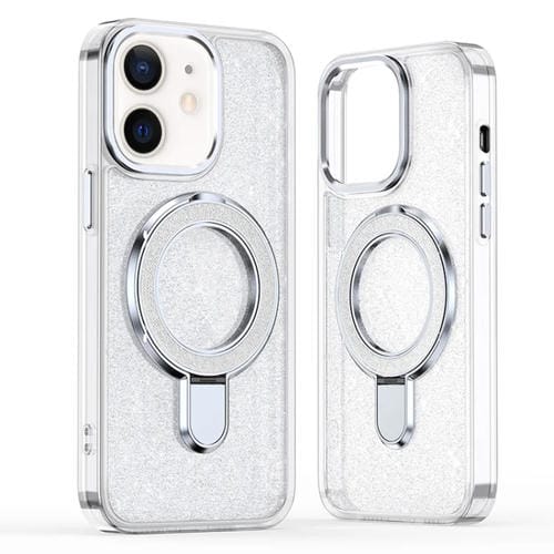 Funda para Teléfono Magsafe con Soporte de Anillo para iPhone 11 (Blanca)