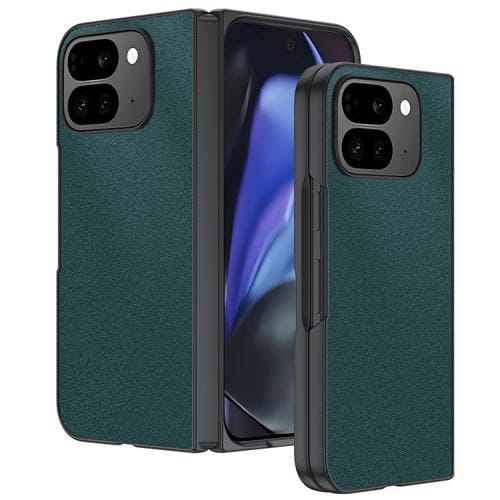 Funda de piel ultrafina plegable para Google Pixel 10 Pro (verde)