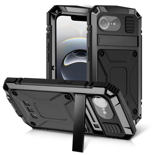 Funda para iPhone 16E R-Just Life Resistente al Agua Polvo Golpes (Negra)