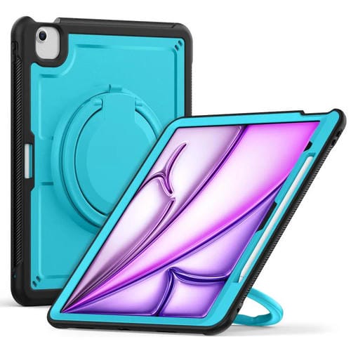 Funda Híbrida Honeycomb para iPad Air 13 con Asa y Correa (2025/2024) (Azul Claro)
