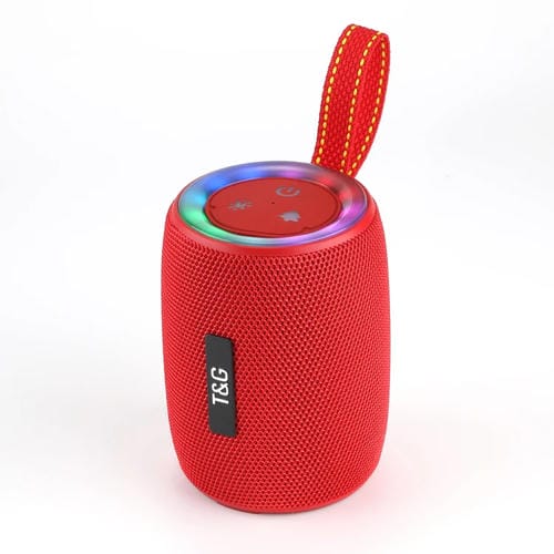 Altavoz Bluetooth portátil T&G Tg434 para exteriores (Rojo)