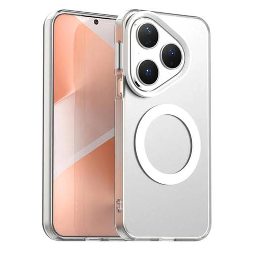 Funda híbrida de TPU y PC con Magsafe Candy para Huawei Pura 80 (blanca)