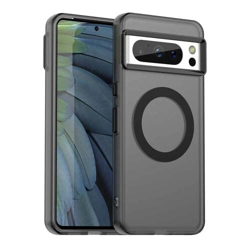 Funda Híbrida TPU y PC con Protección Contra Caídas Candy Magsafe para Google Pixel 8 Pro (Negra)