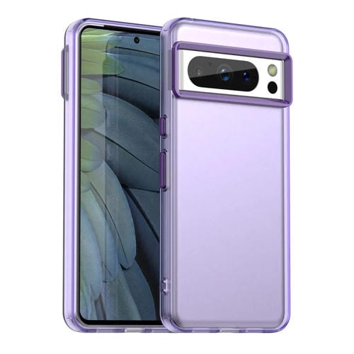Funda Híbrida TPU para Google Pixel 8 Pro a Prueba de Golpes Candy PC (Morado)