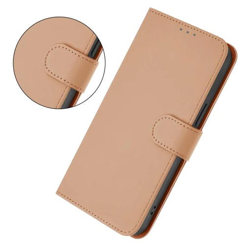 Funda de piel con cordón para TCL 605/60 SE (color piel)