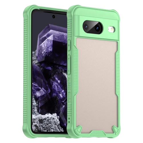 Funda híbrida TPU y PC con protección Glaseada para Google Pixel 8 (Verde)