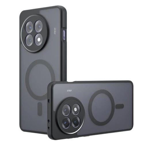 Funda híbrida TPU y PC para OnePlus Ace 5/5 Pro Armor Magsafe (Negro Esmerilado)