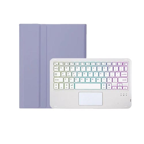 Funda de Cuero con Teclado Bluetooth desmontable para Xiaomi Pad 7 / 7 Pro 11,2" (Blanco Lavanda)