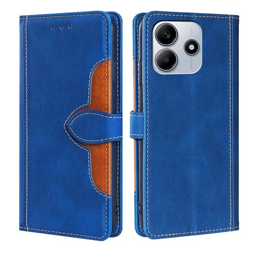 Funda de Cuero con Hebilla Magnética para Redmi Note 14 5G (Azul)