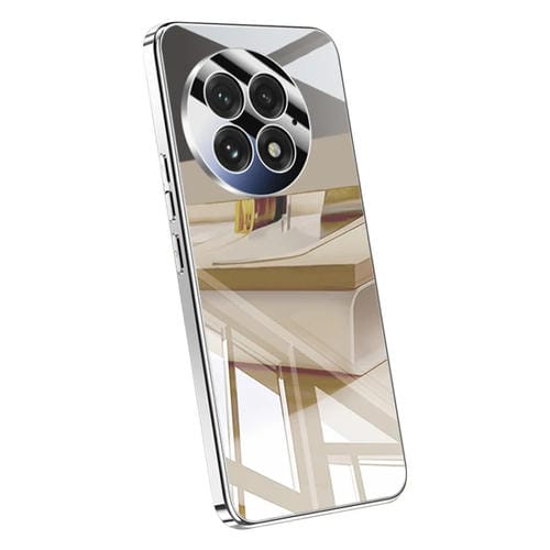 Funda para Teléfono OnePlus 13 a Prueba de Golpes con Cobertura Total y Cristal de Hielo (Plateada)