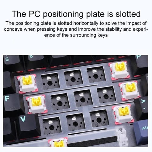 Teclado Mecánico Aula F87 Pro 87 Teclas con Cable, 2,4G y Bluetooth, RGB Personalizado, Eje Madera de Fresno V4