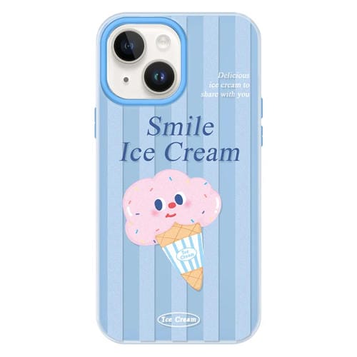 Funda híbrida TPU y PC iPhone 15 Plus Tacto Sedoso y Gelatinoso (Azul)