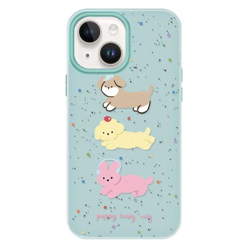 Funda híbrida TPU y PC iPhone 14 Tacto Sedoso y Gelatinoso (Verde Claro)