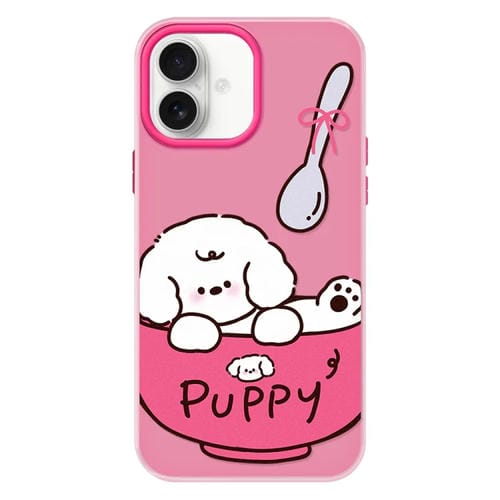 Funda híbrida TPU y Policarbonato iPhone 16 Plus con Tacto Sedoso (Rosa)