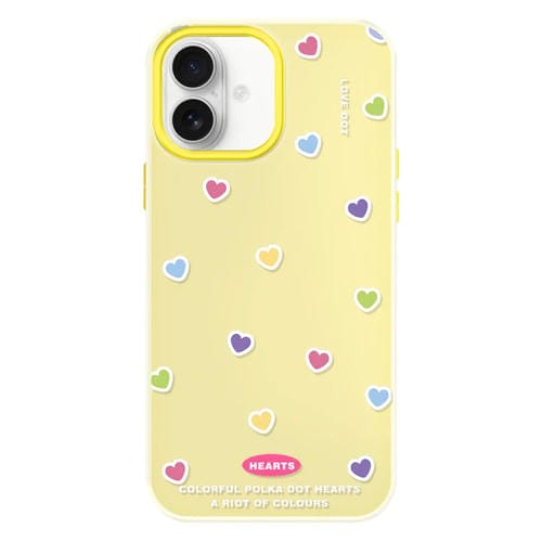 Funda Híbrida TPU y PC para iPhone 16 Protección Tacto Sedoso (Amarillo)