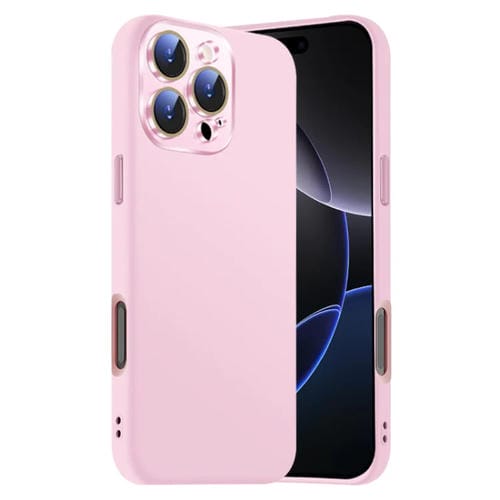 Funda de Silicona Líquida para iPhone 16 Pro con NanoLente (Rosa)