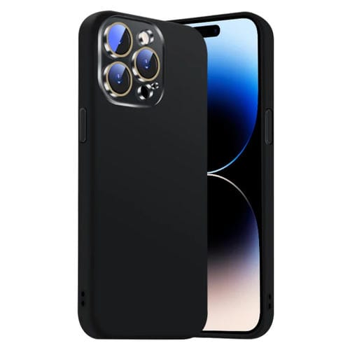 Funda de Silicona Líquida para iPhone 14 Pro Max Nano Lens Cover (Negra)