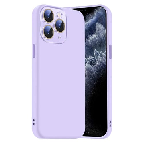 Funda de Silicona Líquida iPhone 11 Pro con NanoLente (Morado Claro)