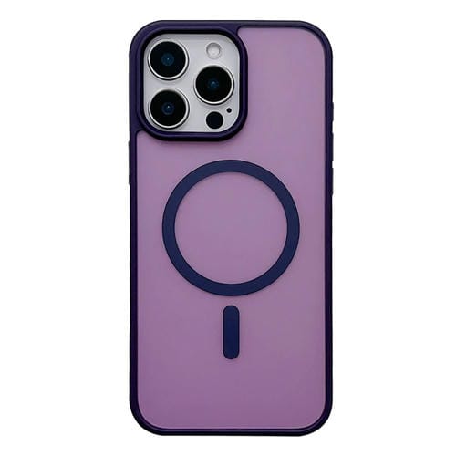 Funda para Teléfono Magsafe Frosted Skin Feel iPhone 15 Pro Max (Morado Oscuro)