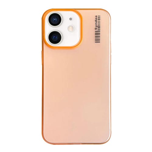 Funda para TelĂ©fono PC TranslĂșcida Tacto Piel Arena iPhone 11 (Naranja)