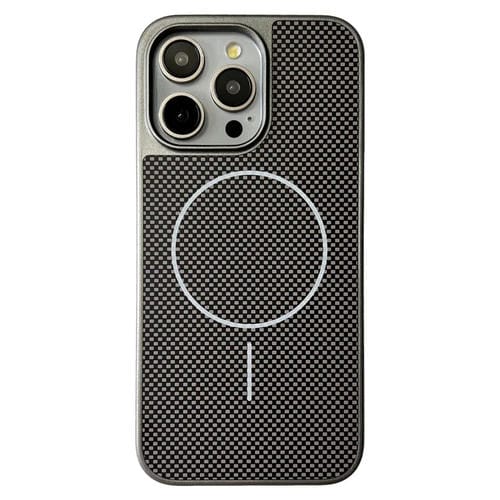 Funda para iPhone 15 Pro Max TPU + PC Magsafe Serie Pita (Gris)