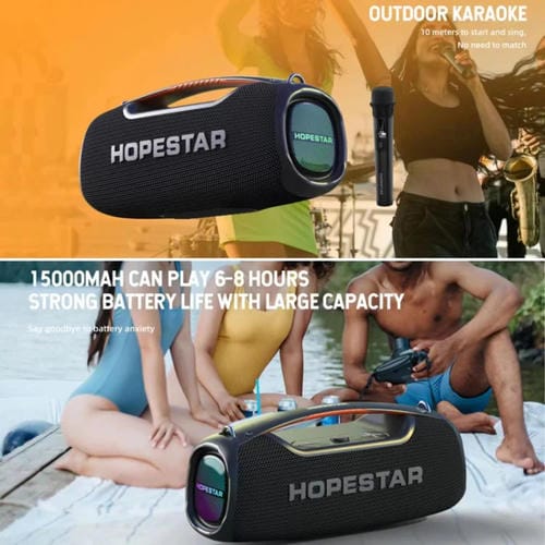 Altavoz Bluetooth Hopestar A60 Portátil Para Exteriores 100 W Resistente Agua IPX6 Con Micrófono (Camuflaje)