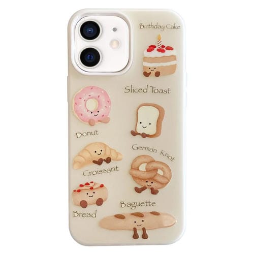 Funda hĂbrida TPU y PC iPhone 11 a prueba de golpes con dibujos animados (Serie Bread)