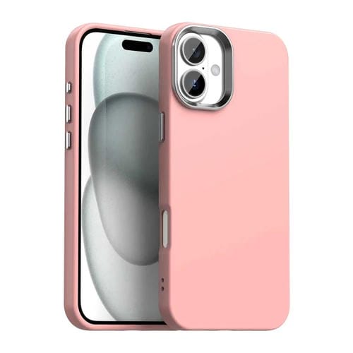 Funda para Teléfono iPhone 16 Plus Serie Colorida a Prueba de Golpes (Rosa)