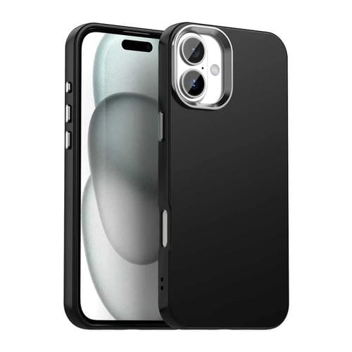 Funda para Teléfono iPhone 16 Plus a Prueba de Golpes Serie Colorida (Negra)