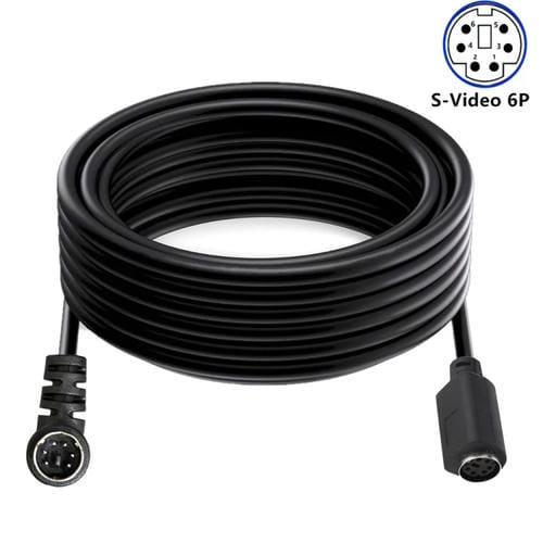 Cable de Extensión Mini Din 6 Pines 1,8 m (Codo Macho a Hembra)