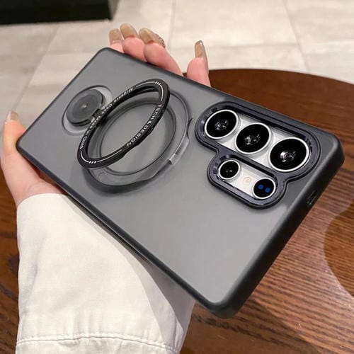 Funda para Teléfono Samsung Galaxy S24 Ultra 5G con Soporte Giratorio Magsafe (Negra)