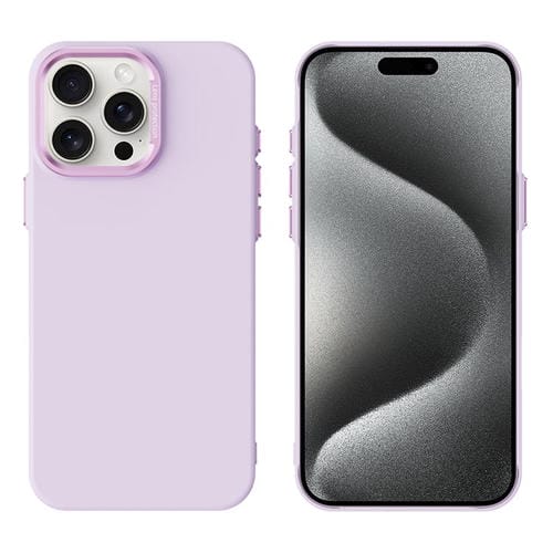 Funda Magnética para Teléfono Magsafe con Flocado para PC para iPhone 15 Pro Max (Rosa y Morado)