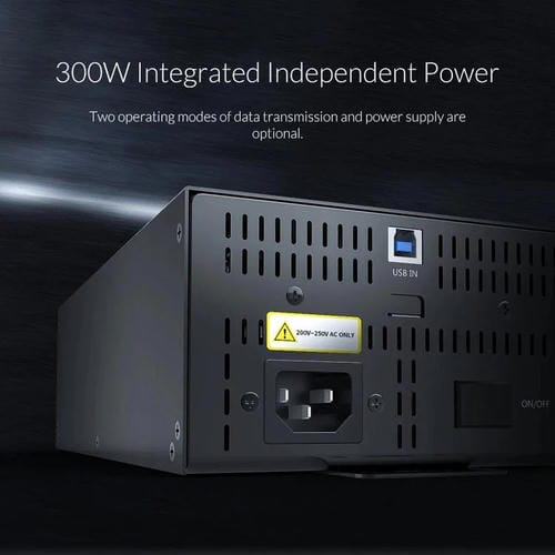 Concentrador USB 2.0 Orico IH30P de Grado Industrial de 30 Puertos con Enchufe de EE.UU (Negro)