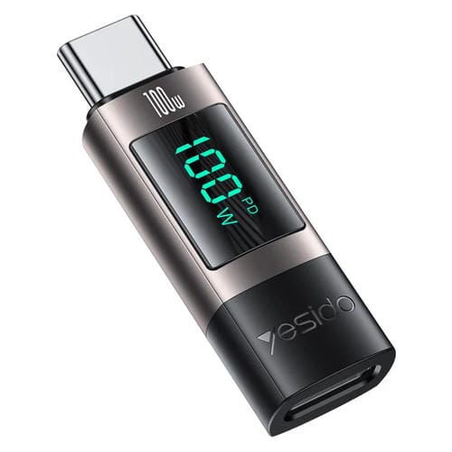 Adaptador de Pantalla Digital Yesido GS24 100 W USB-C a USB-C (Deslustrado)